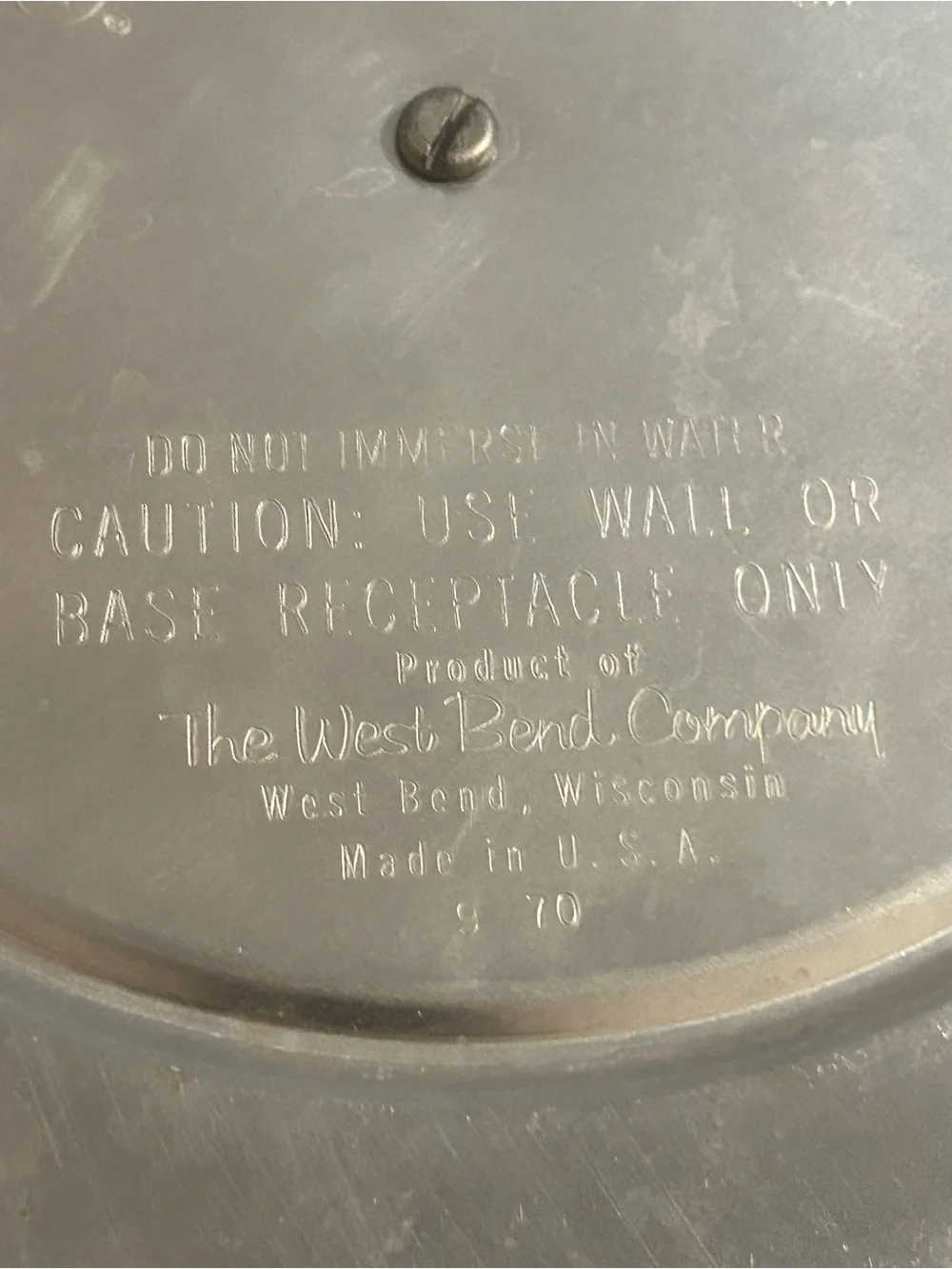 Vtg Westbend 30 cup Party Percolator
